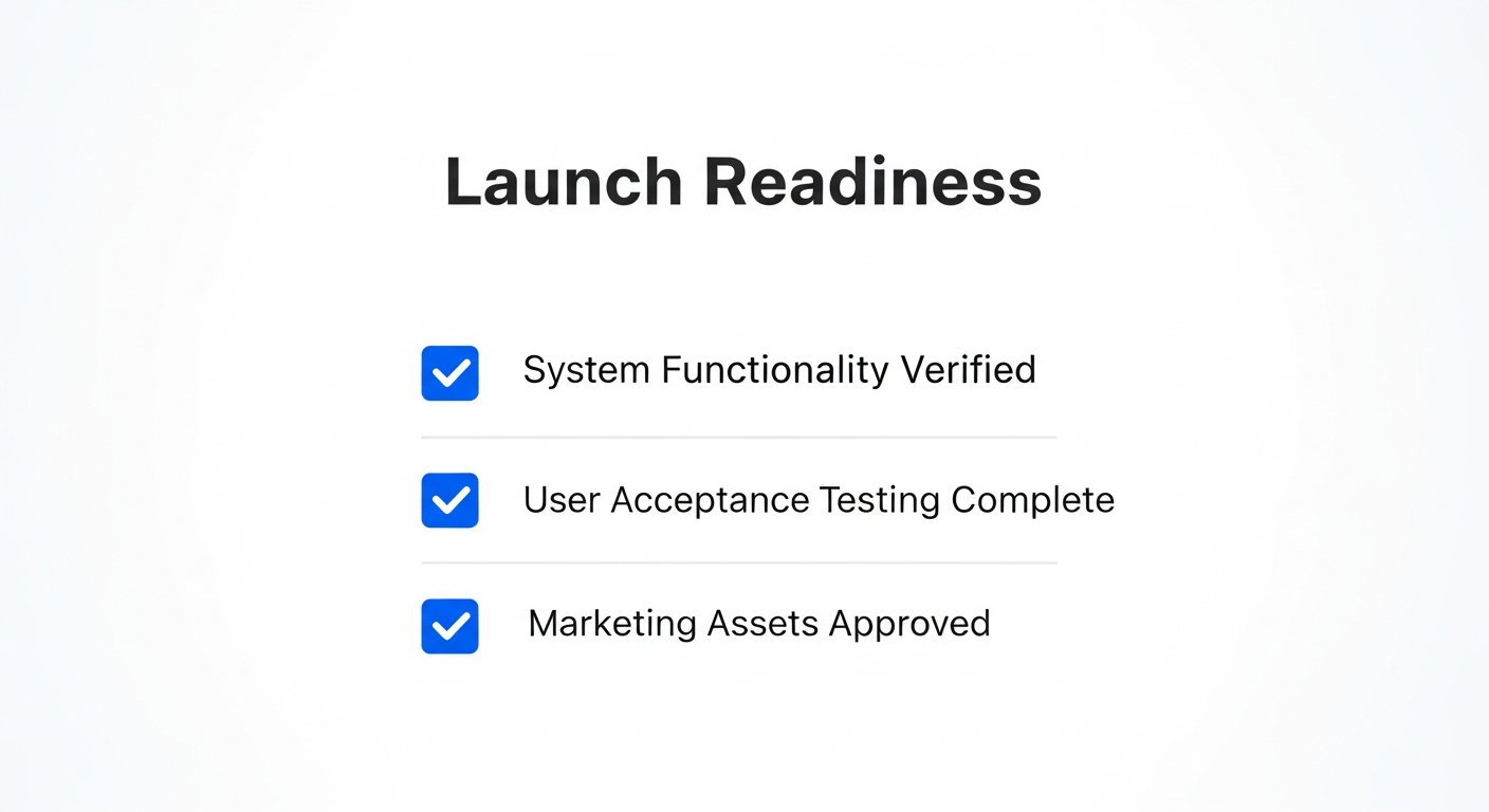 Launch checklist for a service business