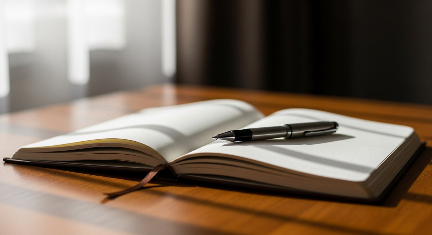 Service business owner writing down a launch plan